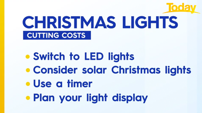 Cutting the cost of running Christmas lights.