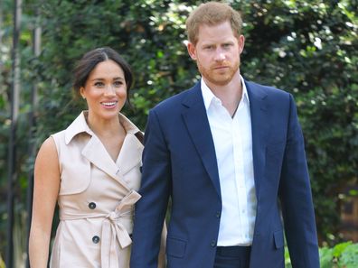 Prince Harry and Meghan Markle on tour in Africa.