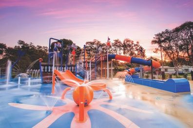 Discovery Parks holiday park water slides kids activities