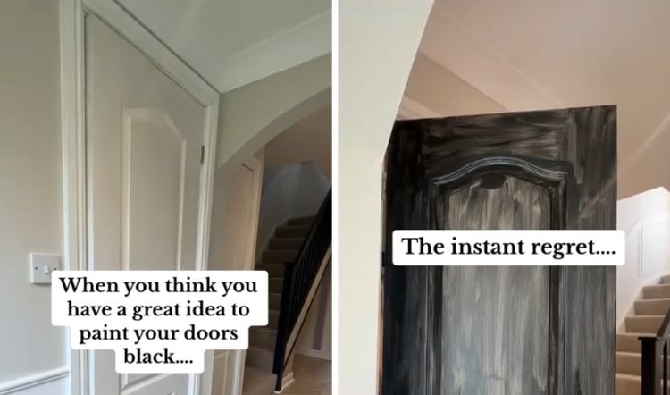 Instant regret': Woman's devastating DIY paint fail - 9Honey