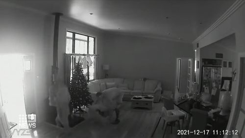A pair of thieves might find themselves on Santa's naughty list this year, after being caught on camera stealing Christmas gifts from a Queensland family.