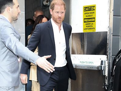 ©BAUER-GRIFFIN.COM Prince Harry, Duke of Sussex is seen exiting the 2025 TIME100 Summit at Jazz at Lincoln Center NON-EXCLUSIVE   April 23, 2025 Job: 042325MPAN5   New York, NY www.bauergriffin.com