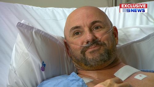 Paul Foster had custom-made stents inserted through keyhole incisions.