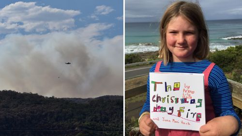 Little girl’s Victoria bushfire book raises money for firefighters