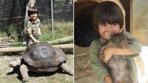 Charlie parents own the park and he has grown up helping out with the animals. (Facebook)