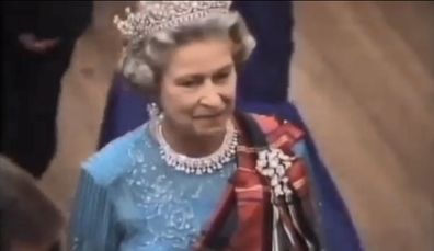 Queen Elizabeth dances in footage from Ghillies' Ball at Balmoral Castle
