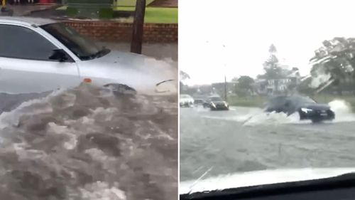 Flash flooding in Sutherland Shire.