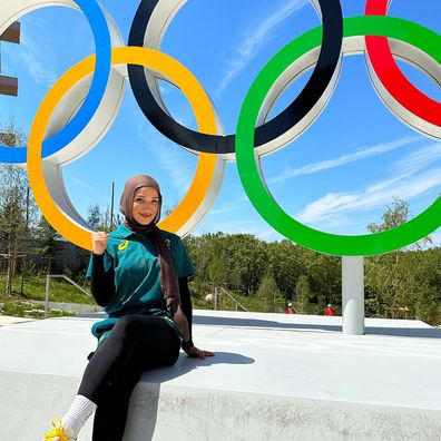 Boxer Tina Rahimi in Paris for Olympic Games 2024