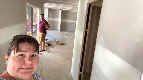 Building their first home has come with significant extra financial stress for Mr Girle-Bennett and his wife missed out on two government grants and COVID-19 pushed up construction costs.