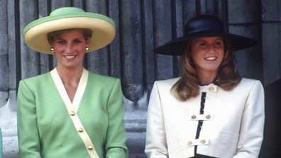 Princess Diana and Sarah Ferguson in 1990