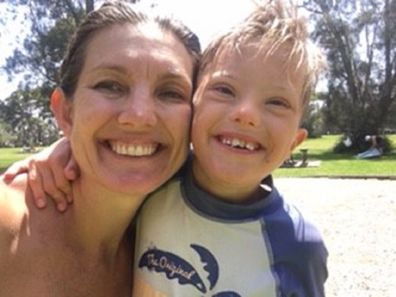 Natalie and Max at the beach again