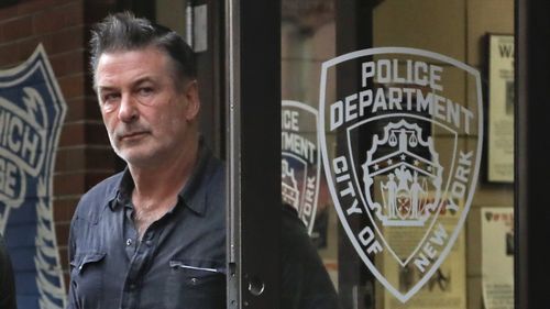 Actor Alec Baldwin walks out of the New York Police Department's 10th Precinct, after being arrested in early November.