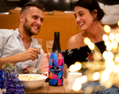 Couple drinking Prosecco