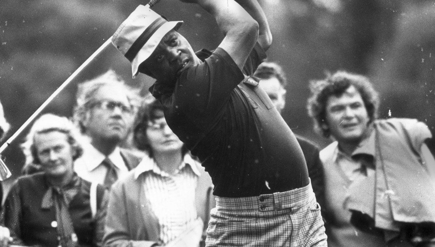 Lee Elder during his playing days. He was first African-American to play in the Masters.