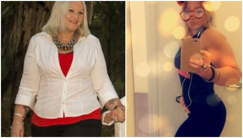 The mother-of-two has dropped from a size 26 to a size 10 – all on her own.