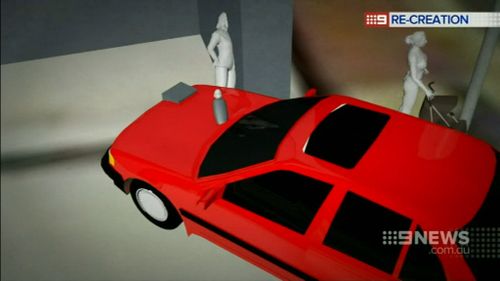 Baby Davina was thrown onto the bonnet of the car when the grandmother was hit. (9NEWS)