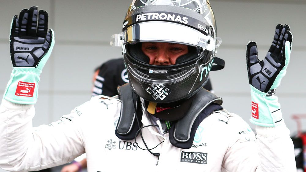 Nico Rosberg will start from the front of the grid. (AAP)