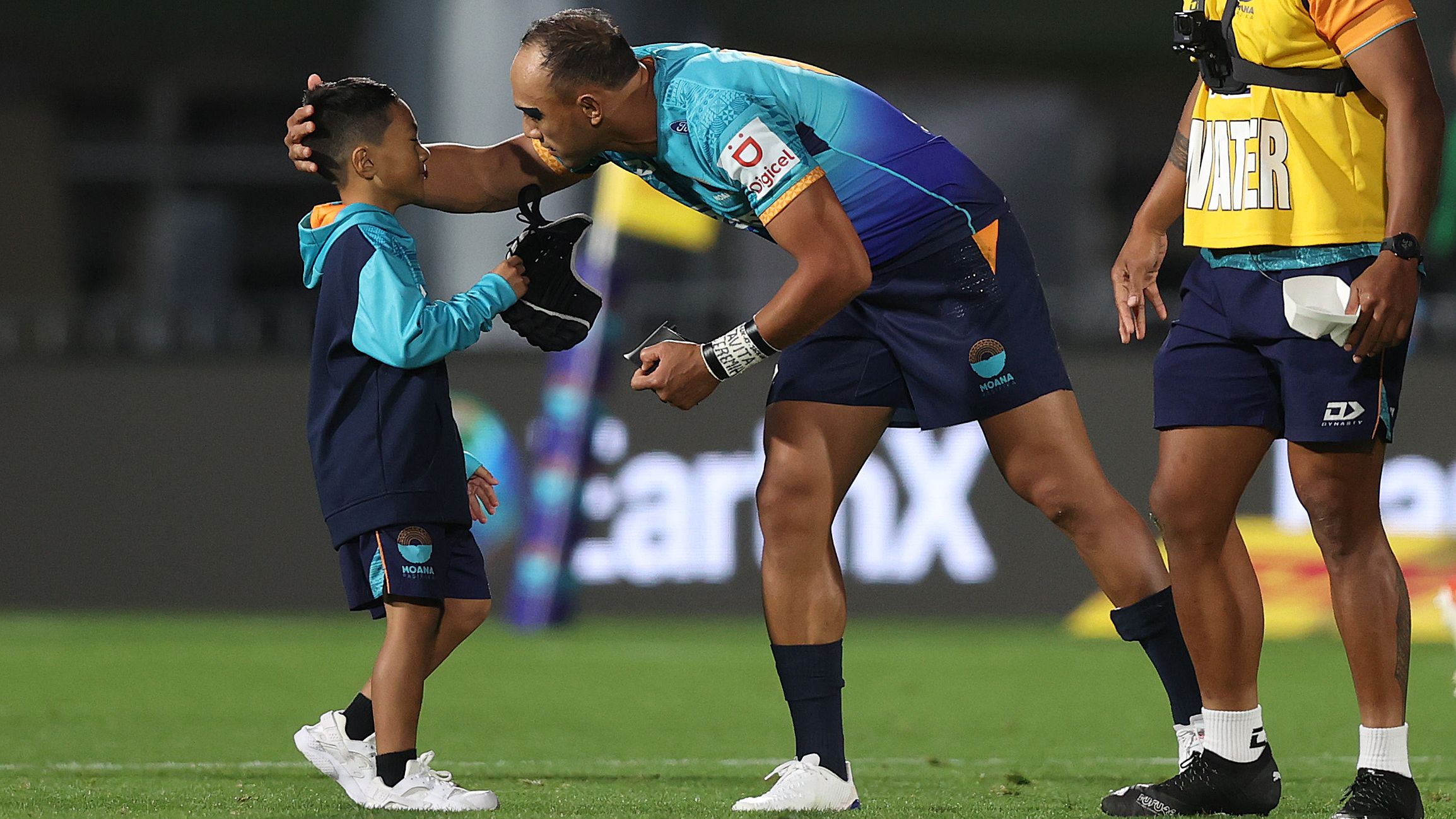 Aussie rugby star's beautiful milestone with son