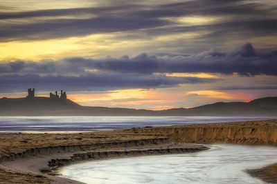 Dunstanburgh Castle in Fortification, England