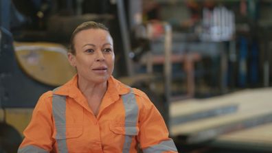 Sallie Oxborough, hoist operator