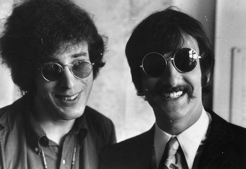 Lyricist Keith Reid for Procol Harum Dies Aged 76 1967:  Procul Harum lyricist and manager Keith Reid with the group's ex-manager Tony Secunda. 
