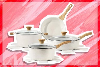 9PR: Sensarte Nonstick Ceramic Cookware 13-Piece Set﻿