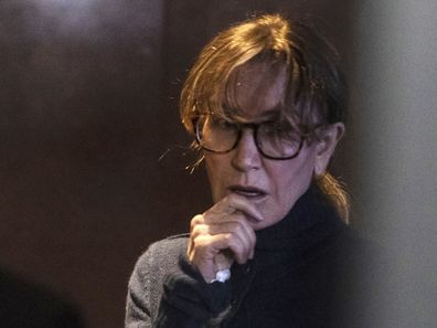 Felicity Huffman looks tired and emotional in court 