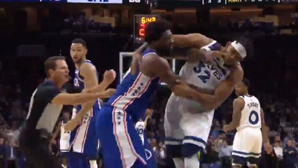 Ben Simmons avoids suspension for headlock on Karl-Anthony Towns in ugly NBA brawl