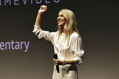 Celine Dion during speech at I Am: Celine Dion documentary screening