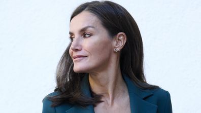 Queen Letizia of Spain attends the annual meeting of Cervantes Institutes directors at the Real Hospital on December 19, 2022 in Granada, Spain. (Photo by Carlos Alvarez/Getty Images)