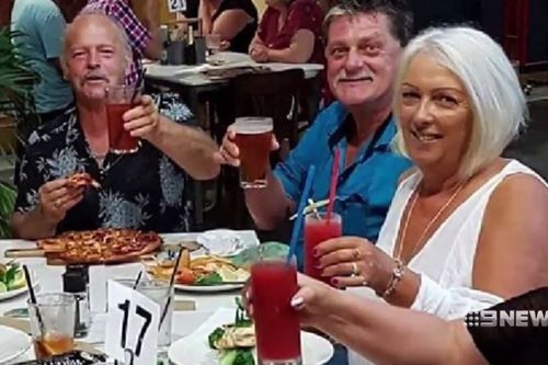 Peter Koenig (left), Greg Roser and Sharon Graham enjoying a night out together. Picture: Facebook
