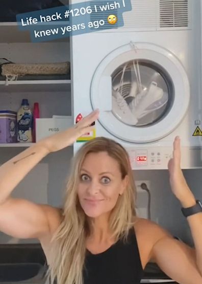 Dryer sneakers hack TikTok