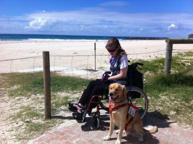 rett syndrome australian woman support animal petstock foundation smart pups