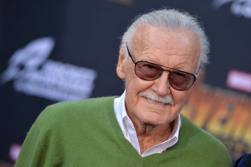 Stan Lee attends the World Premiere of Avengers: Infinity War in Los Angeles on April 23. (AAP)