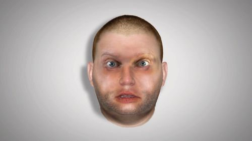 A newly-released police sketch of the man possible named Peter "Thommo" Thompson.