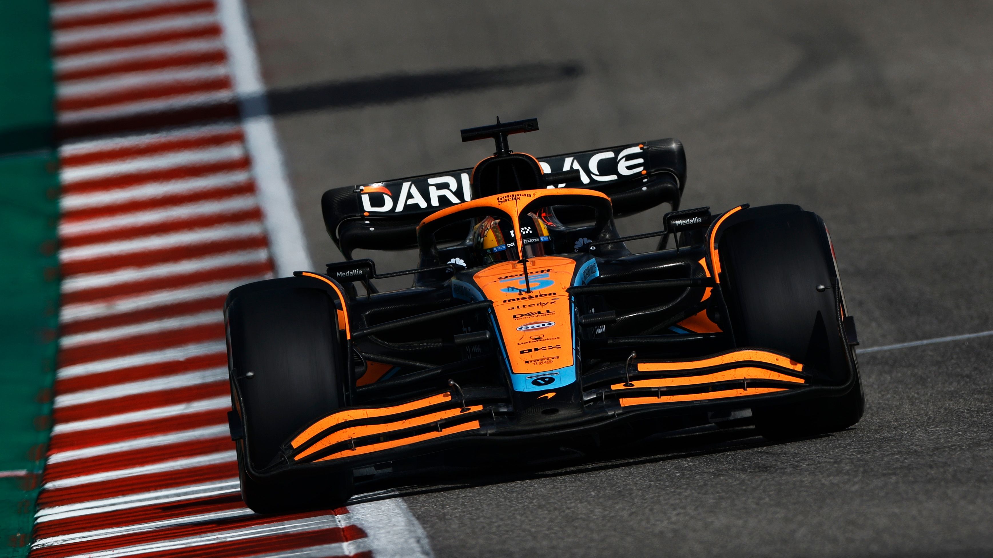 Daniel Ricciardo of Australia driving the (3) McLaren MCL36 Mercedes on track during the F1 Grand Prix of USA at Circuit of The Americas on October 23, 2022 in Austin, Texas. (Photo by Jared C. Tilton/Getty Images)