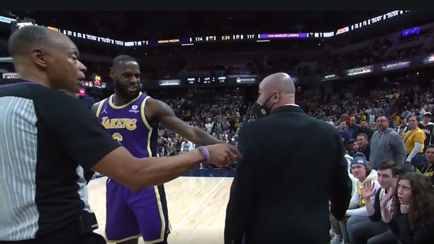 Furious LeBron James points out heckling NBA fans to officials and has them kicked out