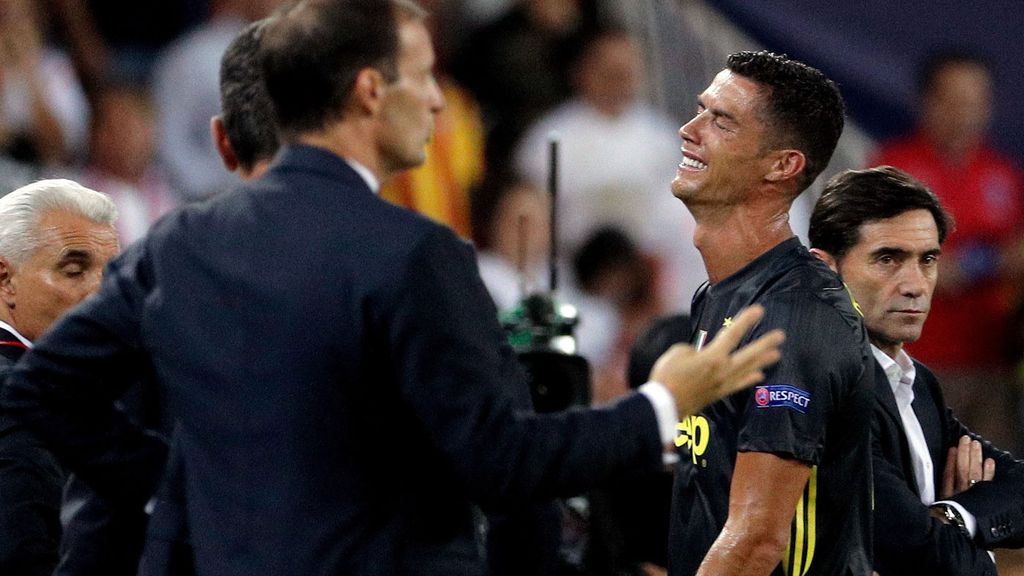 Cristiano Ronaldo red card: Juventus star in tears after being sent off in  Champions League clash vs Valencia, London Evening Standard