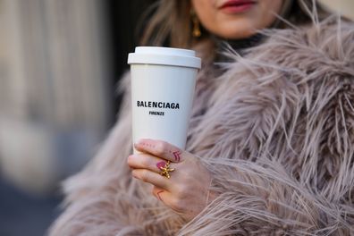 Balenciaga Coffee Cup Clutch