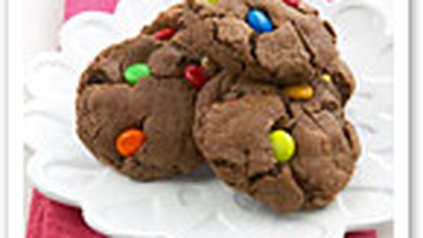 Triple-choc cookies
