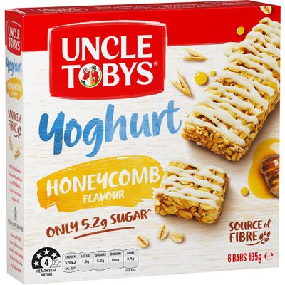 Uncle Toby's Muesli Bars Yoghurt & Honeycomb 185g