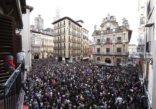 The attackers, who called themselves "The Wolf Pack", assaulted a woman during the 2016 Running of the Bulls festival. (AAP)