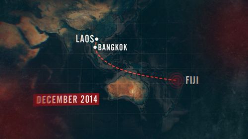 The shipping container containing the drugs was shipped from Laos to Fiji.