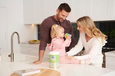 Tim Robards, Anna Heinrich and Elle for Nature One Dairy Aust. 