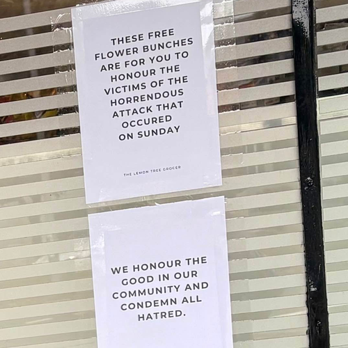 Lemon Tree Grocer in Bondi offers free bunches of flowers