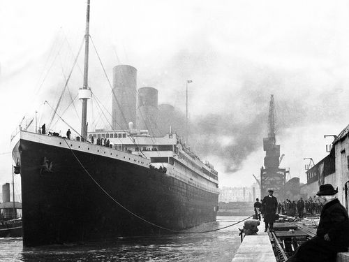 The Titanic is seen here in April 1912. Divers have uncovered a surprising discovery near the wreck of the Titanic.