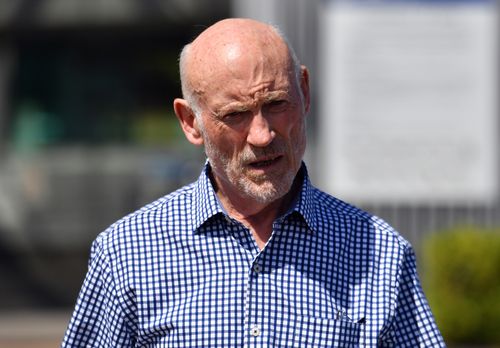 Former NSW Labor minister Ian Macdonald walks out of Long Bay Correctional Complex in Sydney after winning an appeal into misconduct charges.