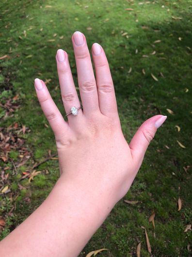 Amy Lyall's engagement ring