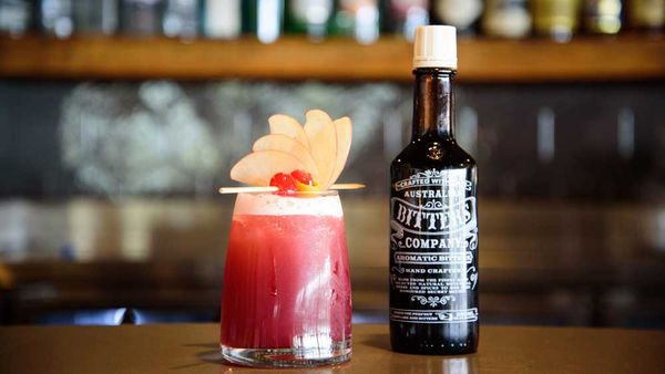 Queens Wharf Hotel's Christmas in July fruit mocktail. Image: Australian Bitters