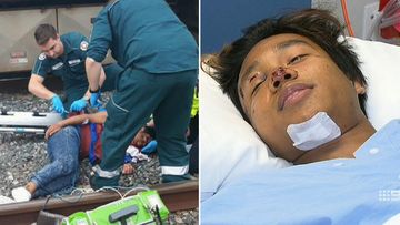 'I was in my own world': Teen hit by train 'distracted' by phone